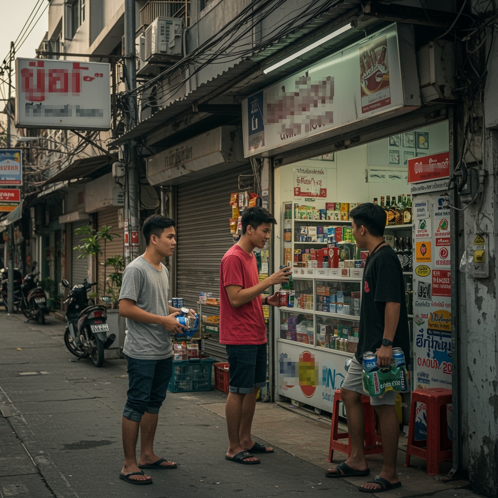 เส้นทางการซื้อสุราและยาสูบของคนกรุงเทพฯ ในชุมชนเมือง ชุมชนชานเมือง และชุมชนแออัด